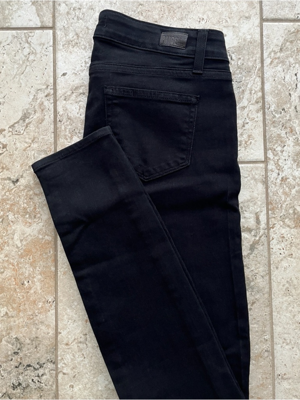 PAIGE Skinny Jeans Black Stretch Women's Size 26 - Like New